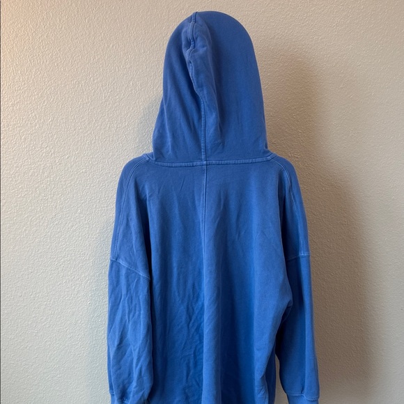 Old Navy Oversized Blue Hooded Sweatshirt - Picture 6 of 8